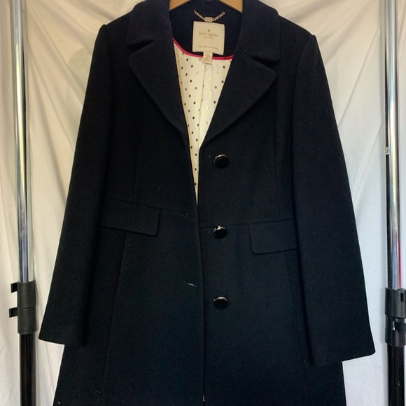Kate Spade Wool Blend Trench Coat Jacket
